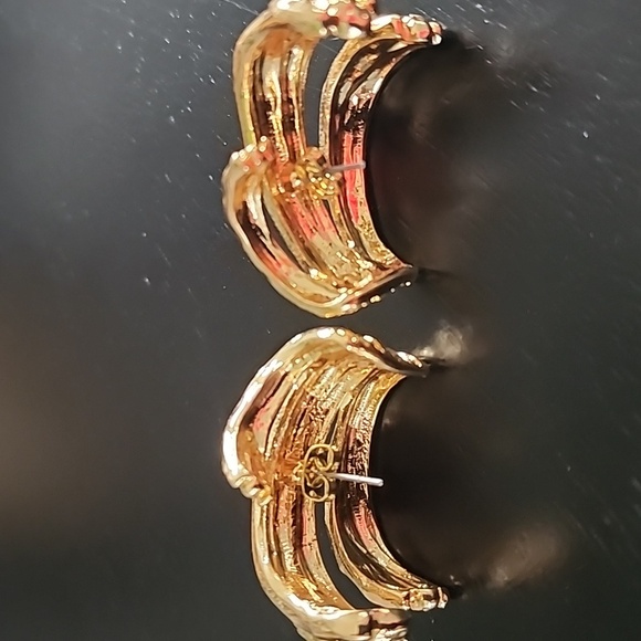 ZARA Triple Metal Earrings - Picture 10 of 12